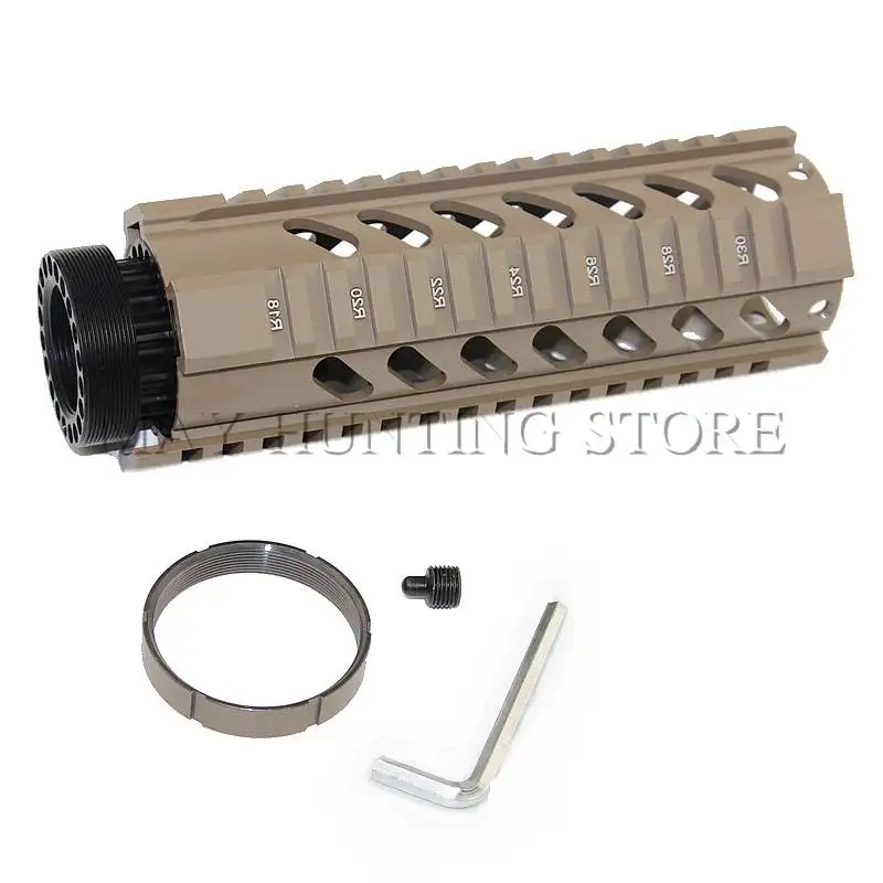 Охота винтовка Интимные аксессуары AR15 7 "Free Float Quad Rail RIS Handguard Пикатинни Замена подходит для. 223 5.56