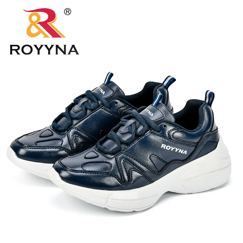 ROYYNA Size35-42 Новинка года Осенняя женская обувь для женщин повседневная обувь дикий платформа каблучки Женские досуг черный и белы