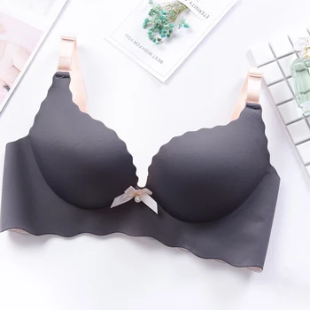 

BEFORW Sexy Deep V Push Up Bra Wireless 3/4 Cup Brassiere Underwear Women Sexy Lingerie Intimates Solid Seamless Bras for Women