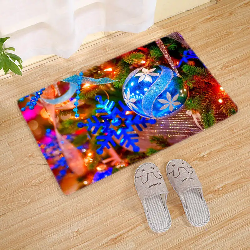 Рождество серии Придверный коврик напольный ковер нескользящий кухонные ковры абсорбирующие коврики для ванной Коврики Дверные для гостинной