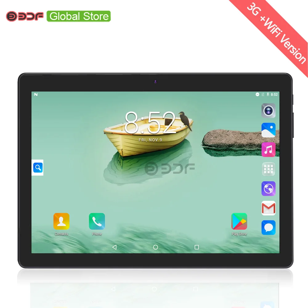 

10 Inch Android 7.0 Tablet Pc Quad Core 4GB RAM 32GB ROM IPS LCD 3G SIM Card Phone Call Pad Computer Dual SIM Card Slot BT Built