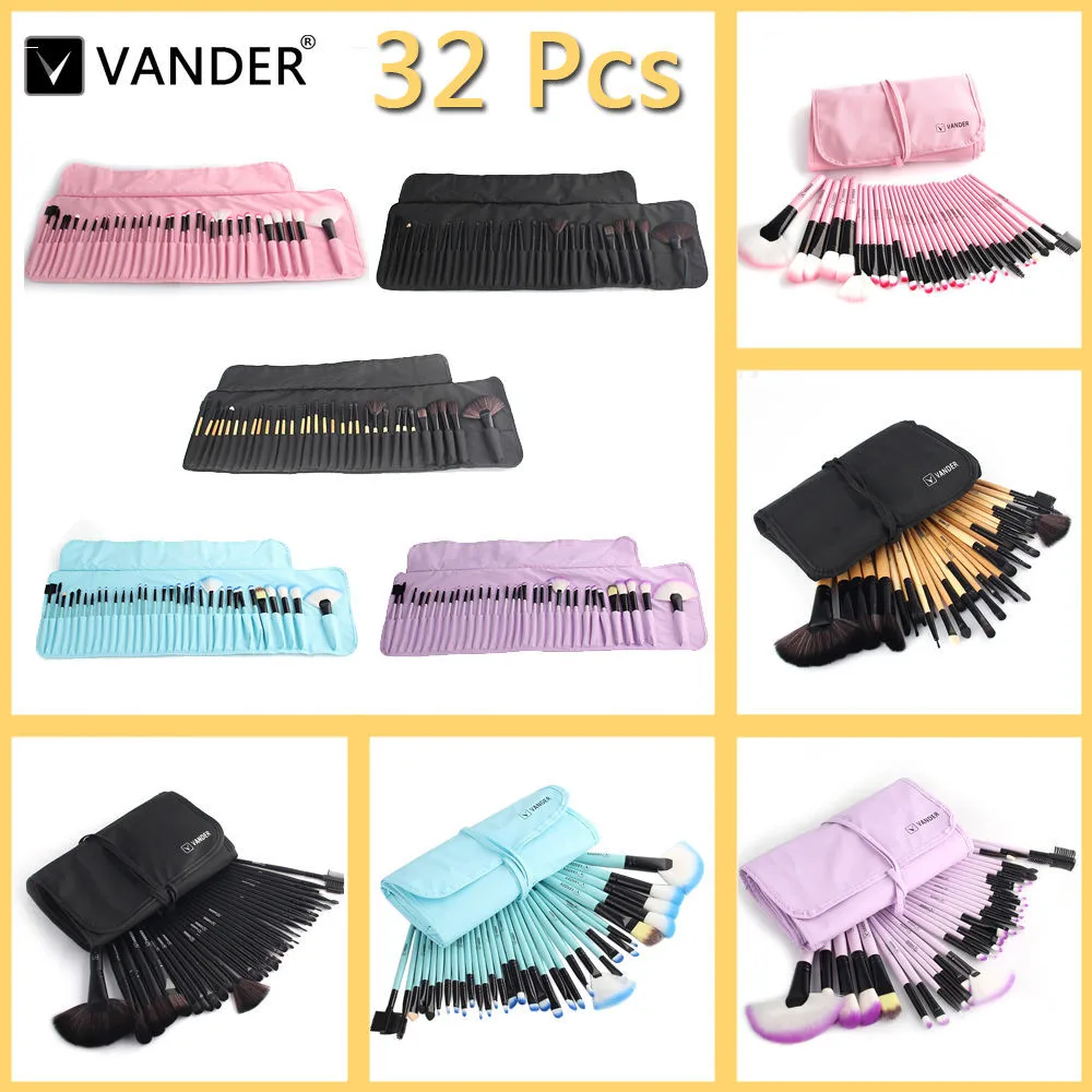 VANDER Professional 32 pcs Makeup Brush tools For Women Soft Face Lip