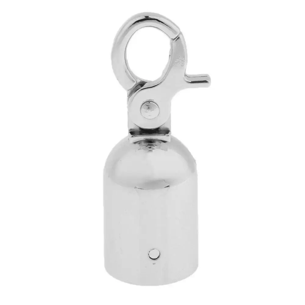 

Metal Rope Plug Barrier End Stopper Cord Caps with Hook for Bag Making