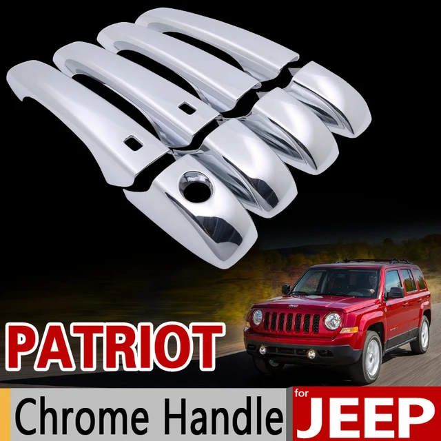 For Jeep Patriot 2007 2017 Chrome Handle Cover Trim Set Liberty For Jeep Patriot 2007 2017 Chrome Handle Cover Trim Set Liberty Russia 2008 2009 Car Accessories Styling