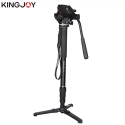 KINGJOY официальный MP3008 + VT-3510 монопод для цифровой зеркальной камеры Professional камера штатив стенд видео Para Movil Гибкая рубец статив все модели