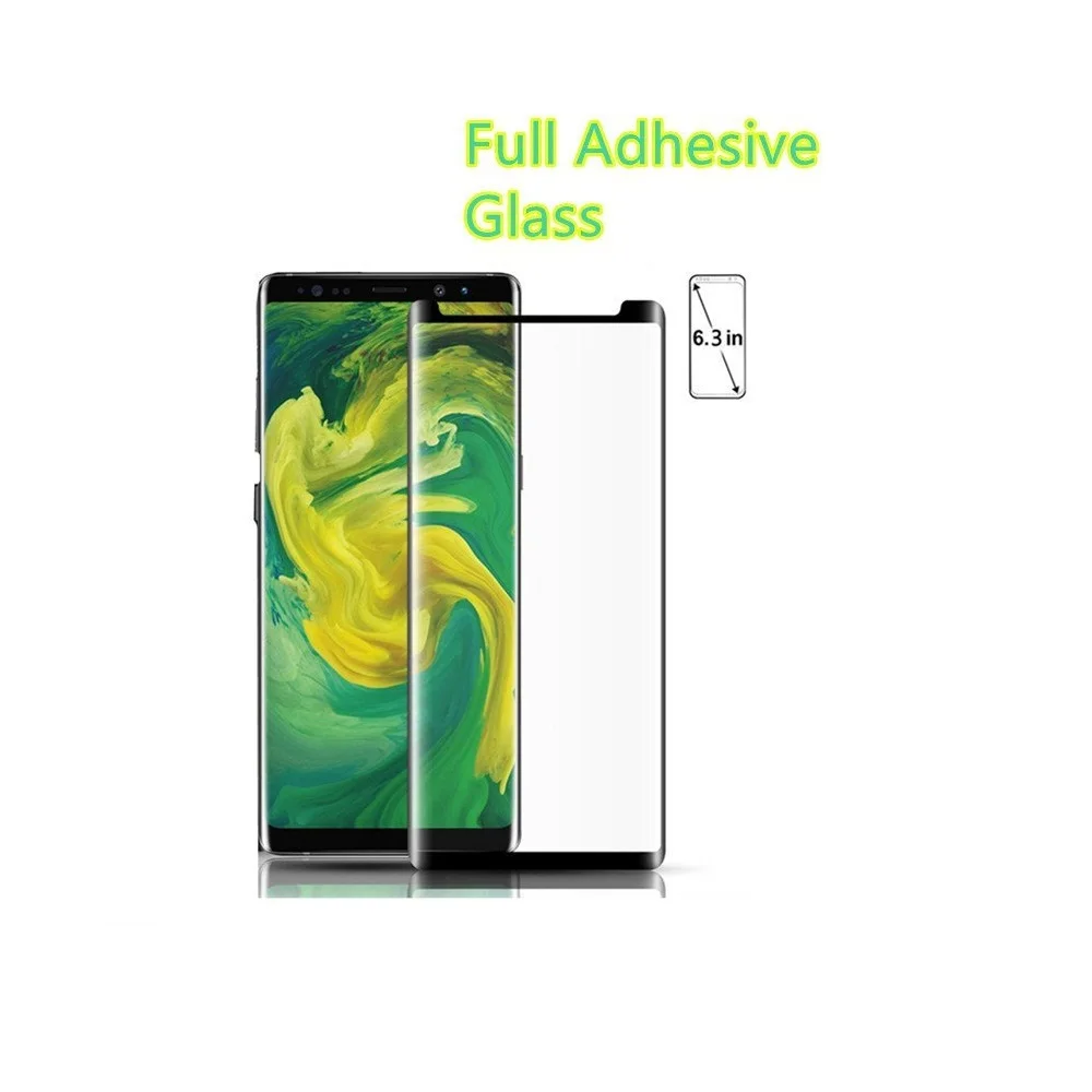 3D изогнутое закаленное стекло с полным покрытием клея для SAMSUNG S8 Note8 полностью