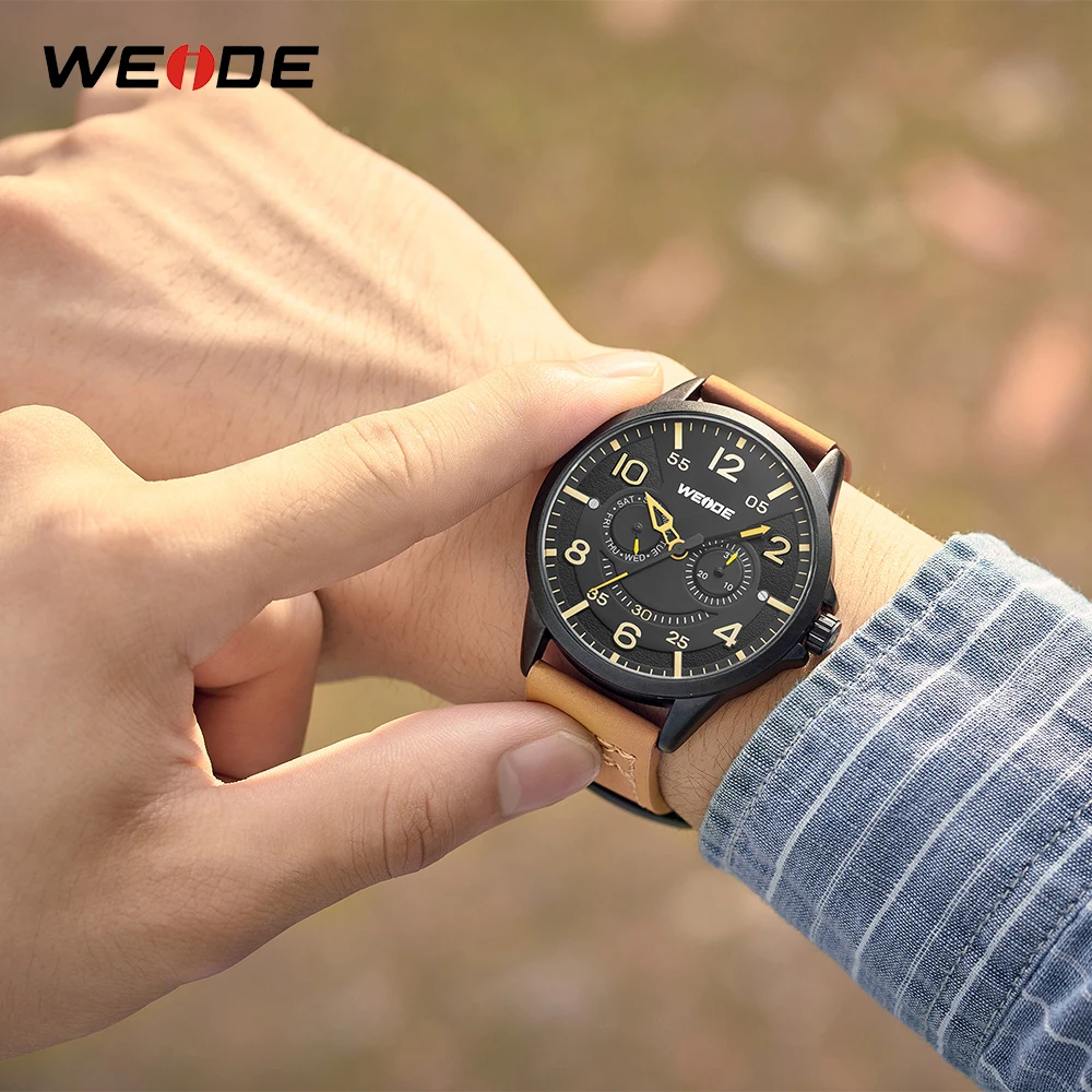 Gift WEIDE Luxury Brand Men Analog Digital PU Leather Sports Men's Army Military Man Quartz Wristwatch Clock Relogio Masculino Gift WEIDE Luxury Brand Men Analog Digital PU Leather Sports Men's Army Military Man Quartz Wristwatch Clock Relogio Masculino