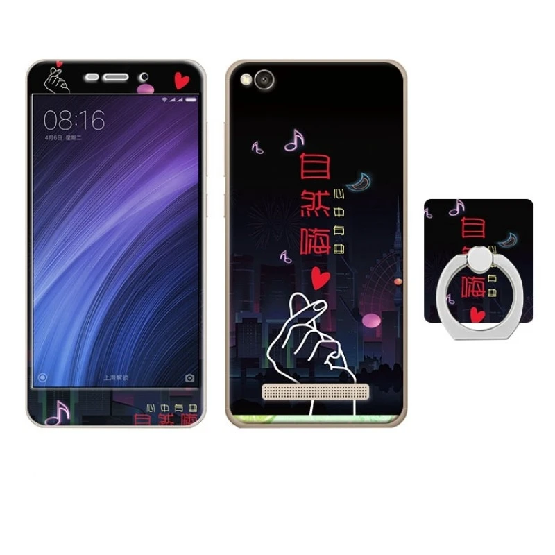 xiaomi redmi 4a case cover glass screen protector  (24)