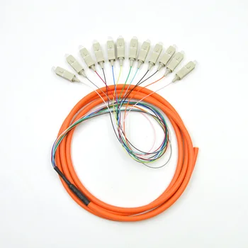 

5pcs Fiber Optic Pigtail SC Multimode MM OM1 62.5/125 12 Core Pigtail