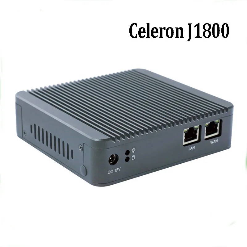 Новые Мини-ПК компьютер Celeron J1800 2.41 ГГц Dual LAN промышленный ПК Тонкий клиент без вентилятора Дизайн micro pc 1 * VGA 2 * NIC Windows7 OS