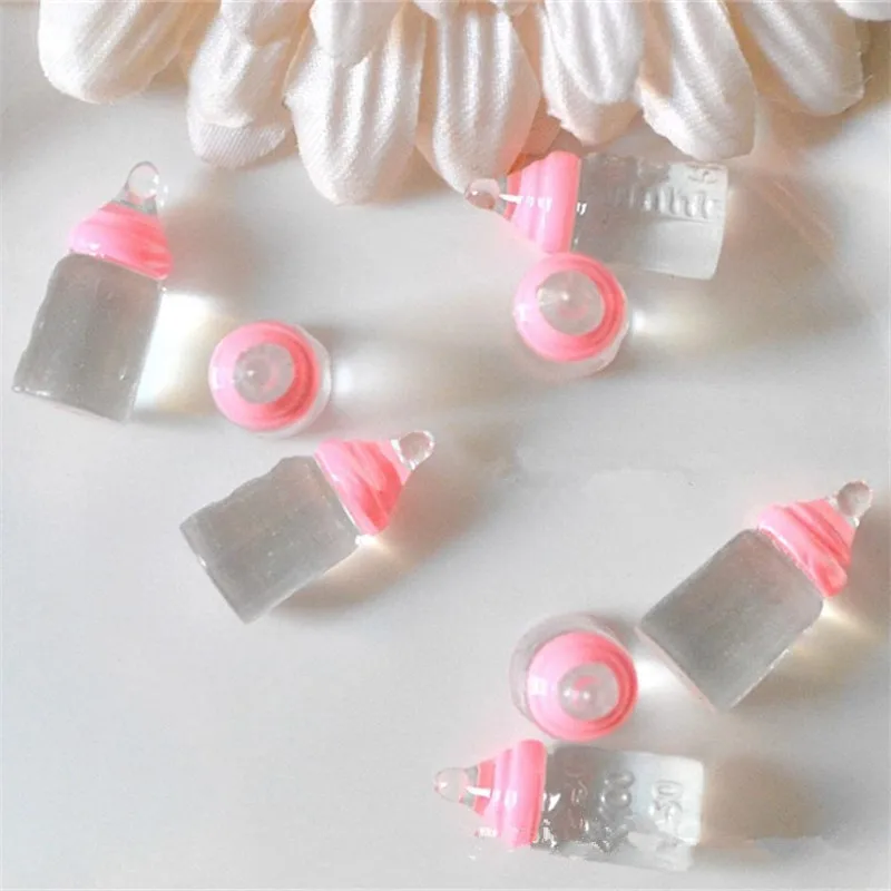 10Pcs/Lot Mini Milk Bottle For Dolls Pretend Play Toy Decoration Part