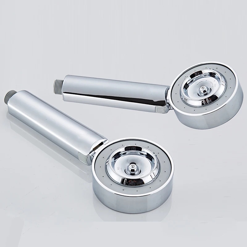 Двухсторонняя двойная функция душевая головка водосберегающая круглая ABS хром усилитель для ванны душ высокого давления ручной душ