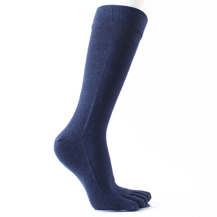 Качественные весенне-летние хлопковые дышащие мужские носки с пальцами впитывающие пот носки с пятью пальцами Длинные повседневные деловые носки Sox BOC127