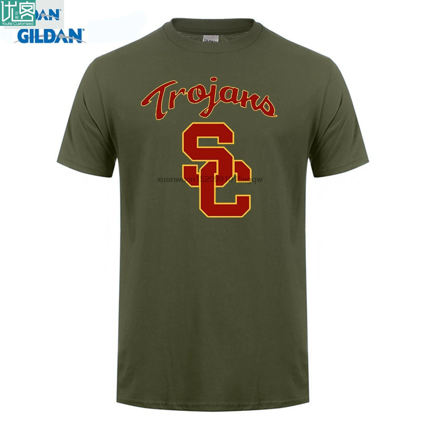 

T-shirt Summer Style Men T Shirt Nckg Men's Usc Trojans Footballer Short Sleeve T-shirti