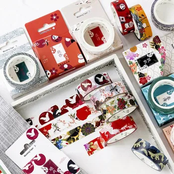 

1 Pcs 15mm*7m Japanese Style Ukiyoe Washi Masking Tape Paper Masking Tapes Washi Tape DIY Scrapbooking Sticker