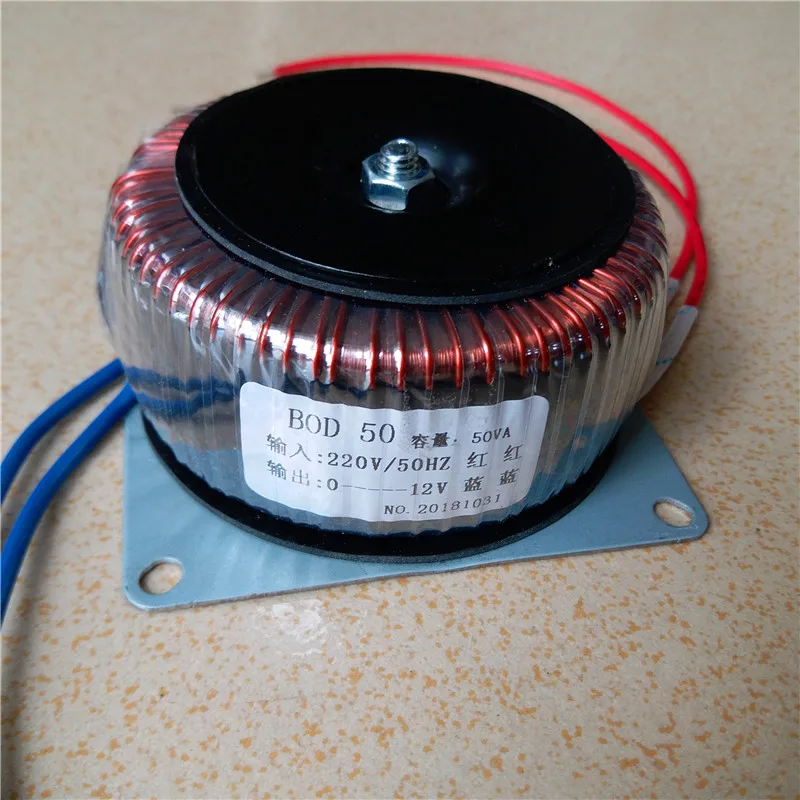12V 4.17A Кольцевой трансформатор 50VA 220V вход медный изготовленный на заказ