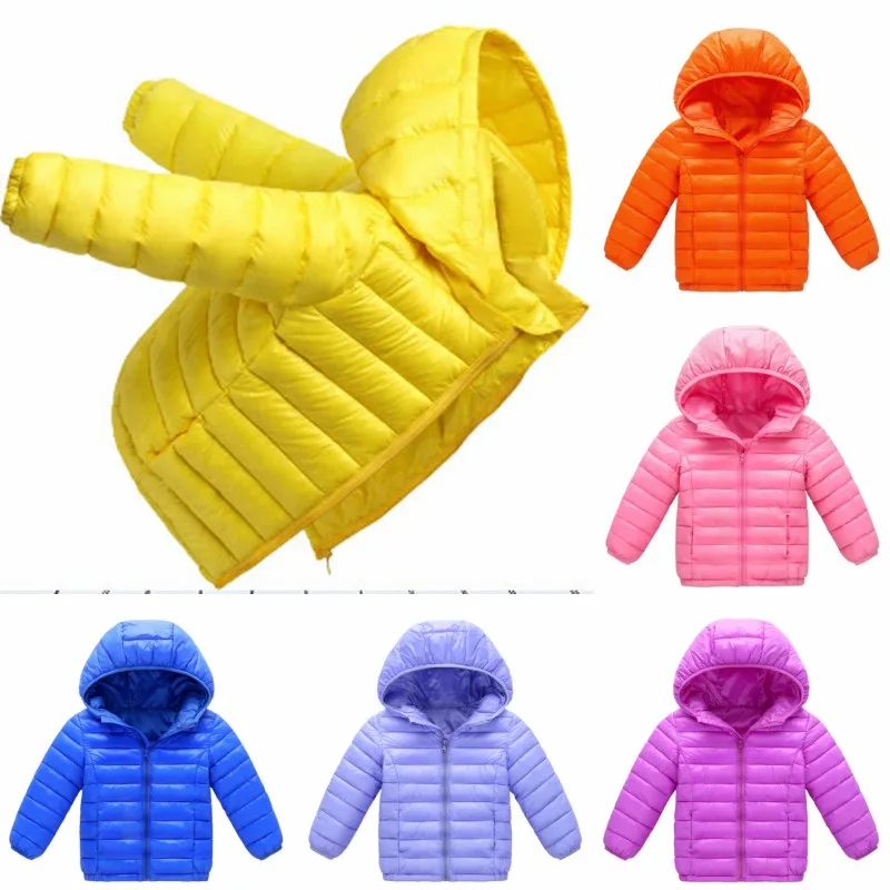 

1-12 Year Baby Girls Boys Parka Light Kids Jacket Hood Duck Down Coat Winter Children Jacket Spring Fall Toddler Outerwear Baby