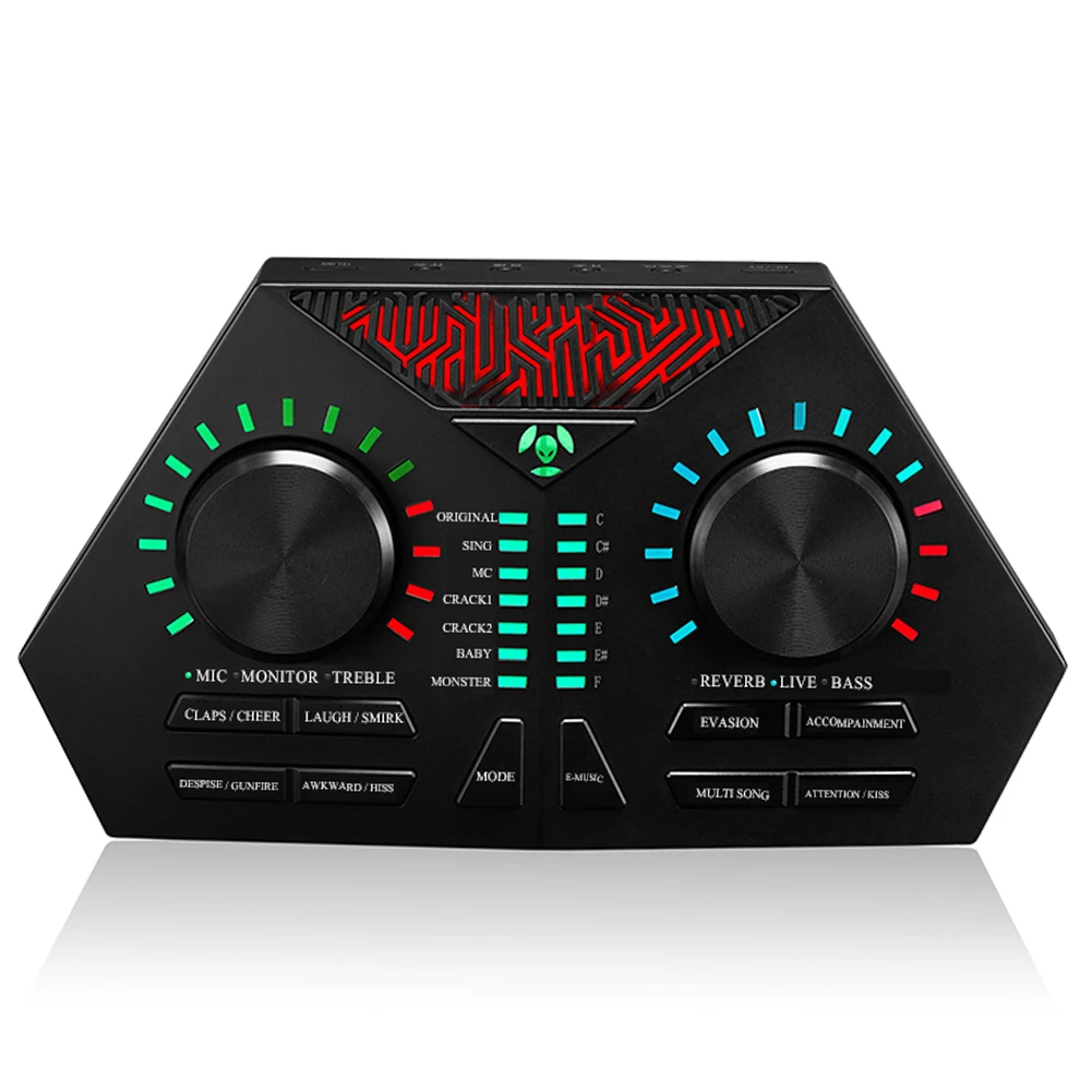 

Max730 Sound Card Cable Live Broadcast External Headset Singing Computer Audio Microphone USB Mobile Phone