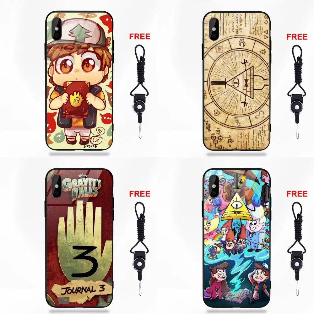 

Vvcqod Gravity Falls Book Pattern Print For Apple iPhone X XS Max XR 5 5C 5S SE 6 6S 7 8 Plus
