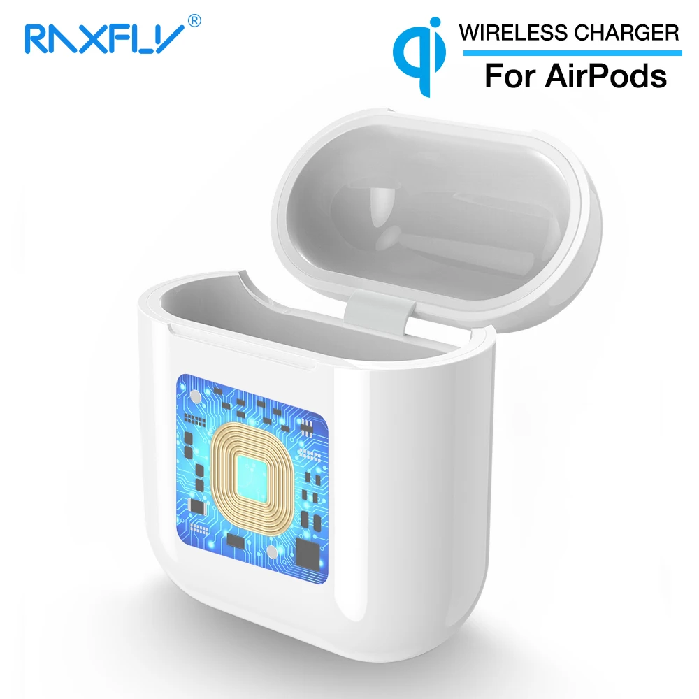 Беспроводное зарядное устройство RAXFLY для Apple AirPods защитный чехол беспроводное