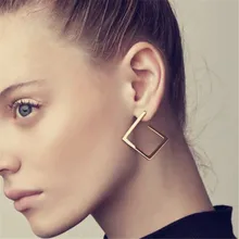 Темперамент старшие большие серьги восстановление древних способов уникальные серьги-кольца тонкие металлические Золотые Серьги Серебряные Девушки