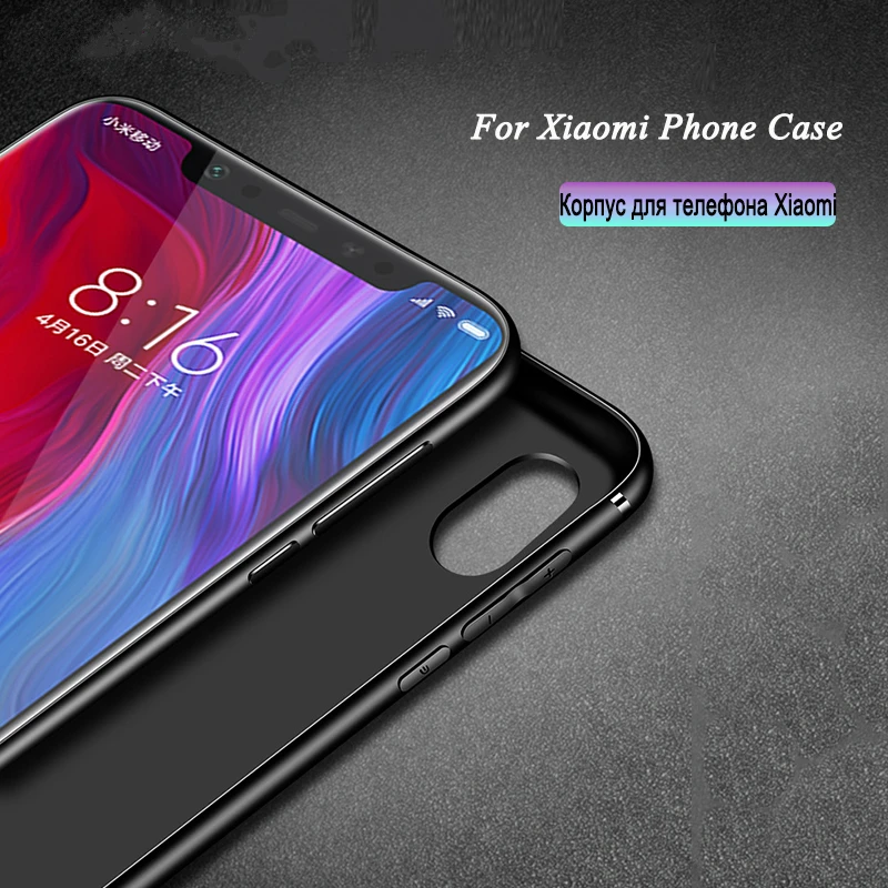 Матовый мягкий чехол из ТПУ для телефона Xiaomi Redmi Note 5 Pro Mi A2 6X 8 5X Mix 2 6A 6 Plus 4X черные