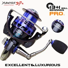 Рыболовная Катушка спиннинговая катушка металлический основной корпус прочный 14BB 5,5: 1 Передаточное отношение рыболовное колесо Катушка удочки для ловли карпа катушка комбинированная