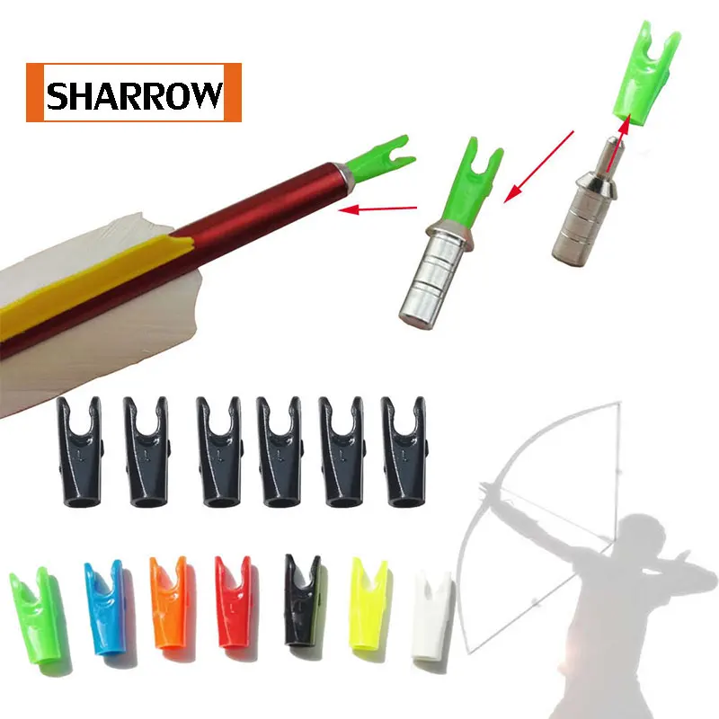Buy 50pcs L Plastic Arrow Pin Nocks for Archery Bow