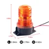 Indicator High Dome amber LED Flashing Lamp Car Trucks Rotating Strobe Signal Warning Lights Rolling Emergency Beacon flexible ► Photo 1/6