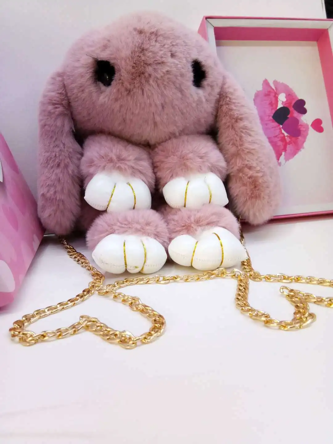 Super Cute Korea Lovely Imitation Rabbit Fur Pretend Death Bunny