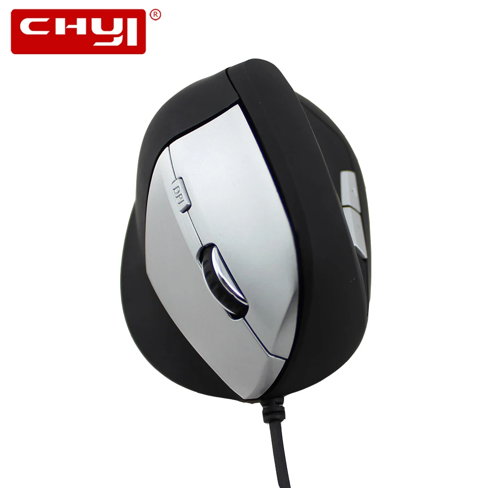 

CHYI Wired Mouse Ergonomic Vertical Optical Mice USB Cable 6D 800-1000-1200-1600 DPI With Wrist Rest Mouse Pad Kit For PC Laptop