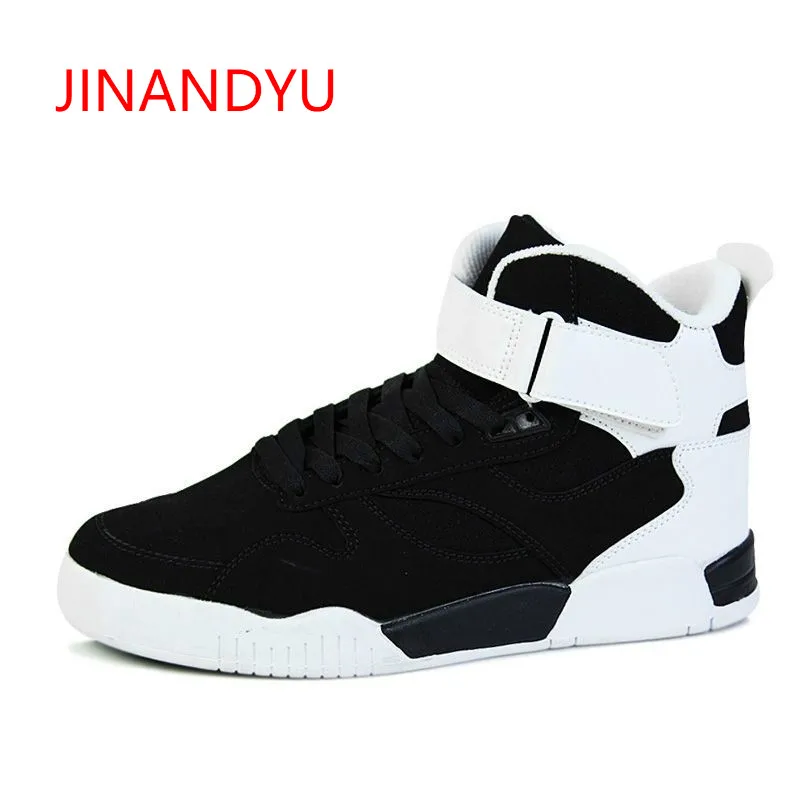 

Brand New Spring Men Boots Arrival Shoes Basic High Top Sneakers Ankle PU Leather Trainers mens Boots Men Casual Flats Shoes
