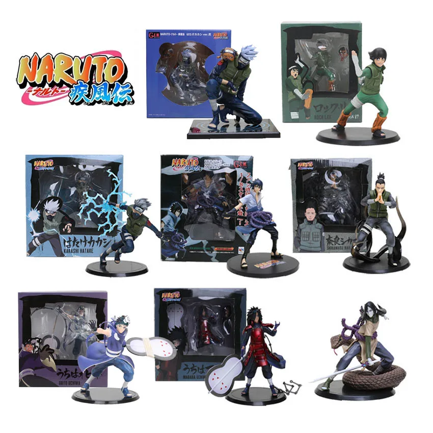 

15cm TSUME XTRA Naruto Orochimaru Snake Rock Lee Madara Kakashi Obito Nara PVC Action Figure Toys Kids Collection Model