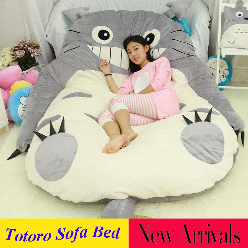 Модный мультяшный Тоторо ленивый диван кровать милый татами спальный мешок коврики прекрасный творческий спальня огромный диван кровать стул