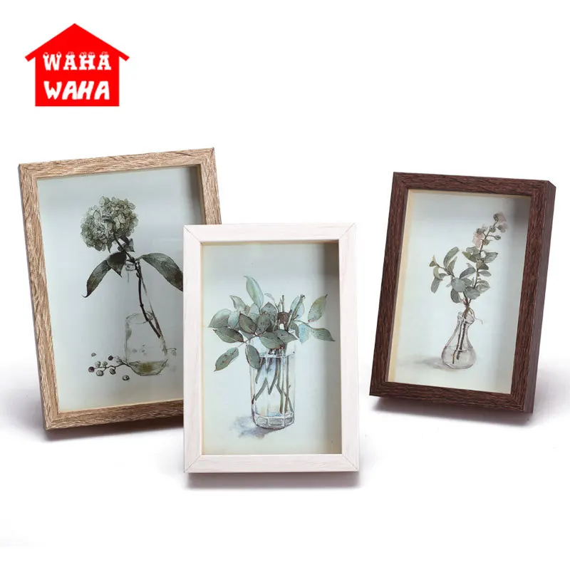 

Modern Solid wood picture frame simple wooden Rectangle frames wall photo frame Wedding Couple Recommendation Frames Ornament