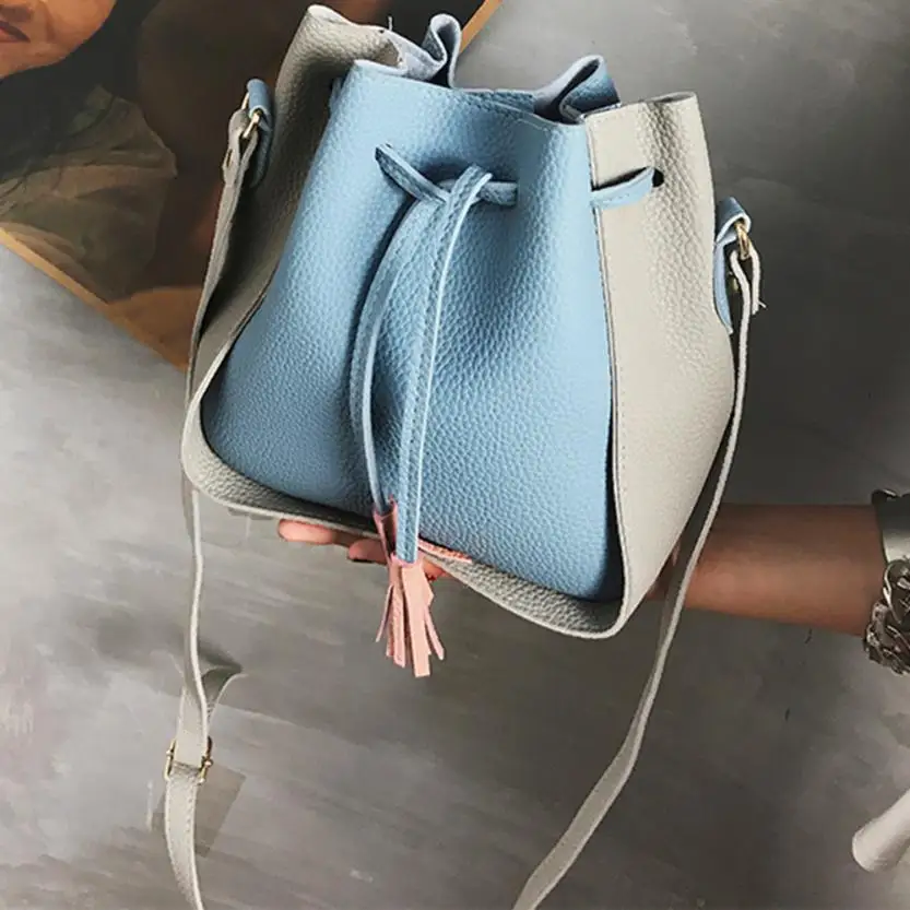 

MOLAVE Shoulder Bags new high quality Leather Patchwork Fashion Tote Ladies Purse Messenger ladies shoulder bags jan24