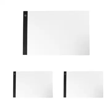 

A3 Dimmable Brightness LED Painting Drawing Board Tablet Touch Copy Plate Ultra-thin and Light Weight Powered by USB cable