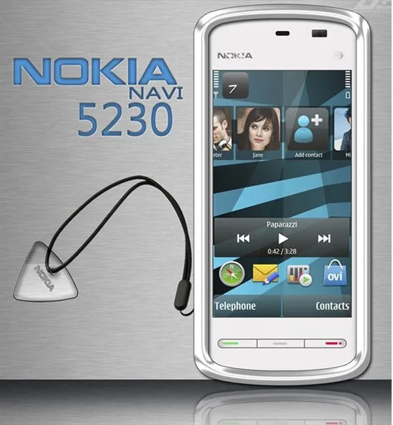 Refurbished Unlocked 5230 Nokia 5230 Gps 3g Netwerk 3.2 Inch.