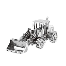 Nanyuan Metal 3D Puzzle Bulldozer Construção carros Modelo DIY Montar Brinquedos Jigsaw PRESENTE decoração de Mesa de Corte A Laser Para a Auditoria