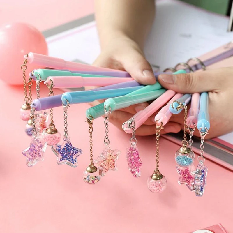 

1Pcs gel Pen 8 Colors 0.5mm New kawaii Creative Best-selling Creative Refills Drawing Stationery Pens For School supplier