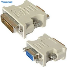 500 шт-DVI-I 24+ 5 мужчина к VGA монитор Женский конвертер видео адаптер для ПК HDTV