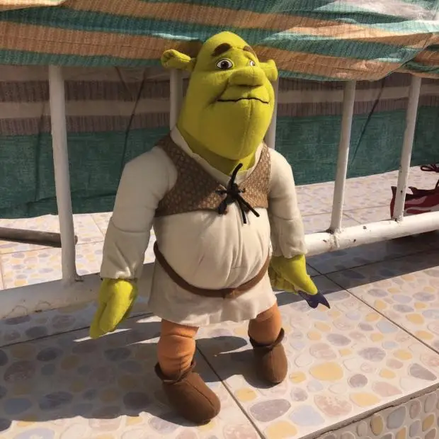 stuffed shrek doll