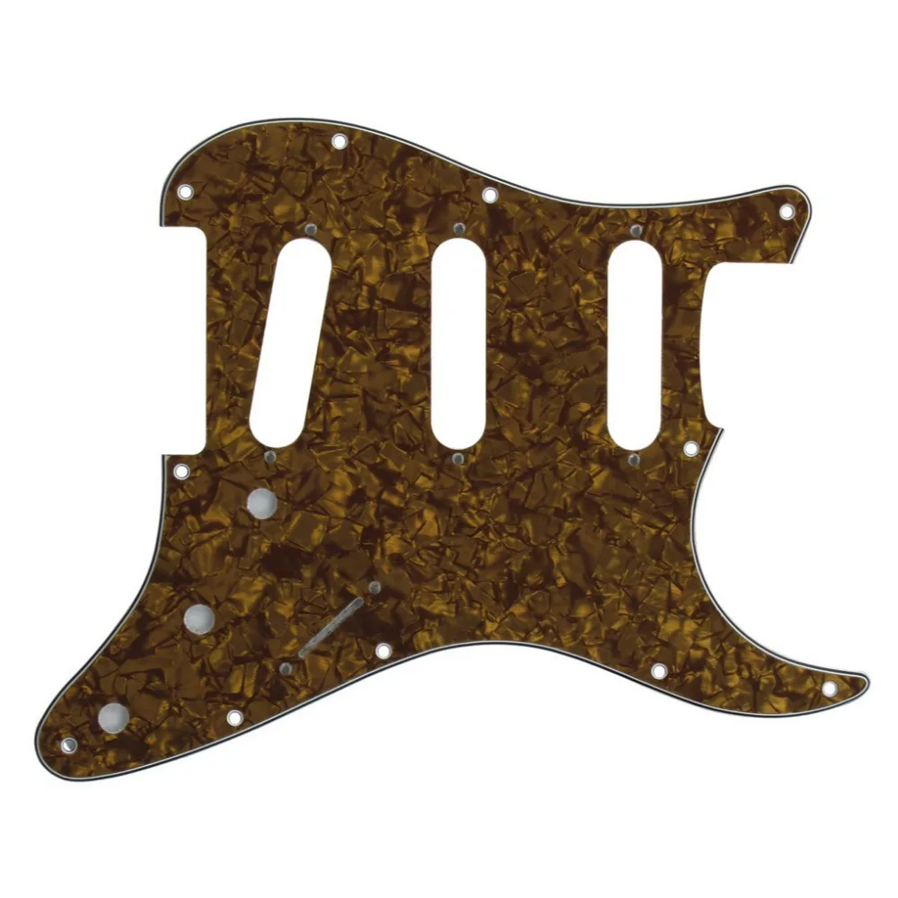 Новый 4Ply 11 отверстий для электрогитары накладка SSS Strat Scratch Plate & Tremolo Полость