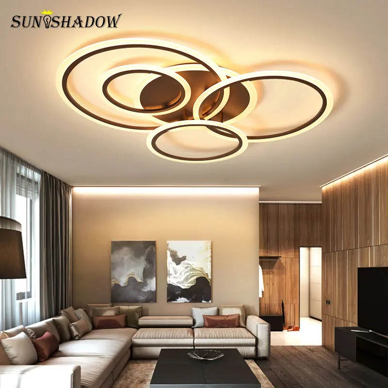  Plafondlamp Modern Led Ceiling Light For Living room Bedroom Kitchen White&Coffee Acrylic Chandelie - 33017302125