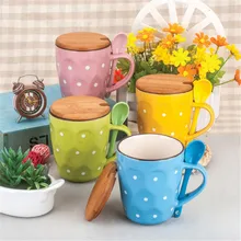 2017 New High Quality Speckle Mug Fashion Lovers Ceramic Cup with Lid Creative Hand-painted Ceramics Coffee Cup Mug Milk Tea Cup