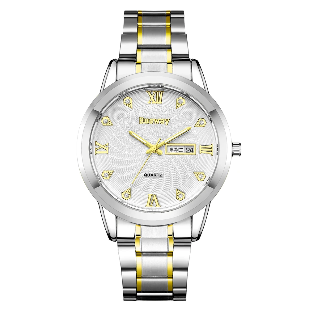 

2019 NEW Man Watches Water Resistant Top Luxury Brand Quartz Clock Stainless Steel Hot Sale Relogio Masculino Business Watch