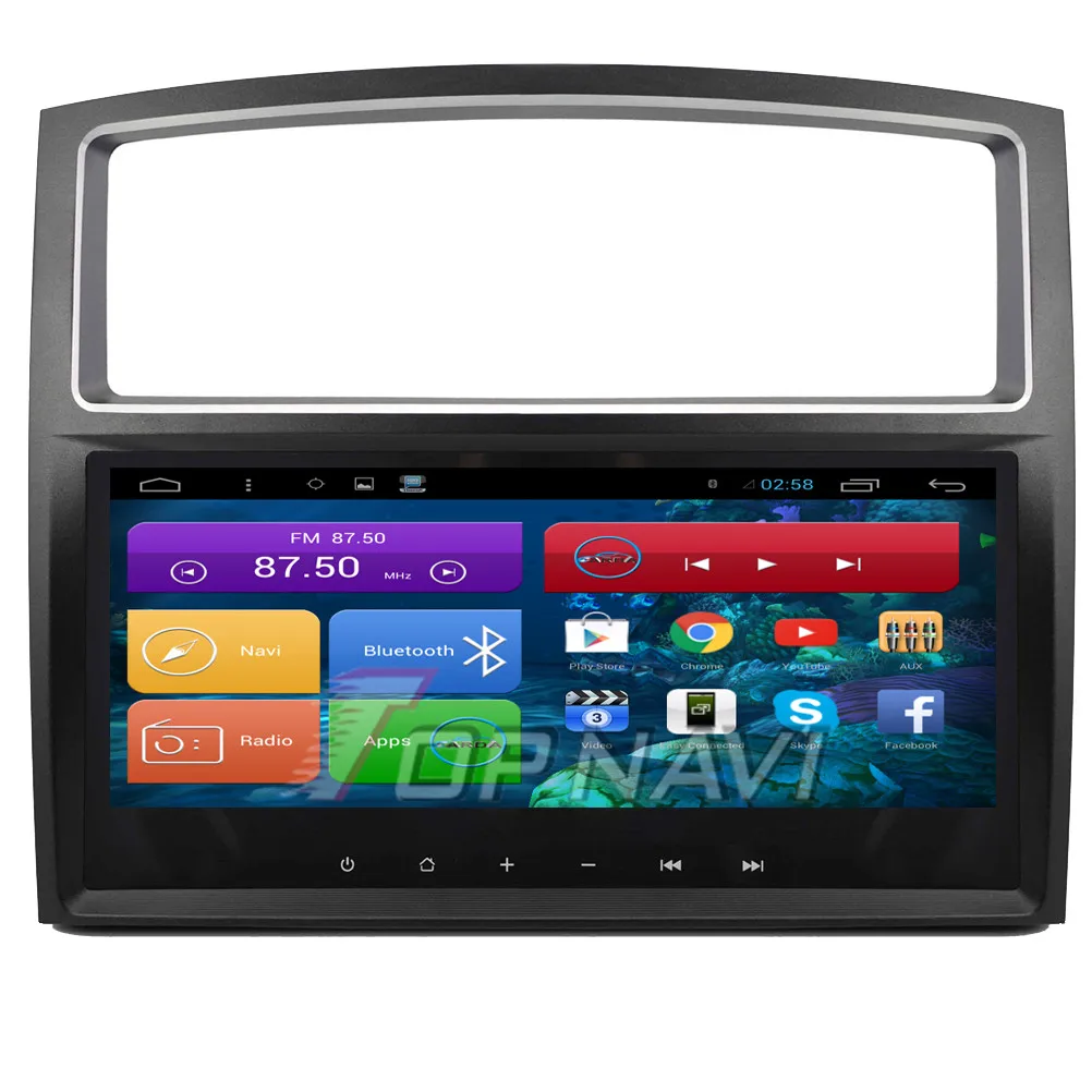 Topnavi 8 &quotчетырехъядерный Android 6 0 Автомобильный GPS навигатор для Mitsubishi Pajero 2015