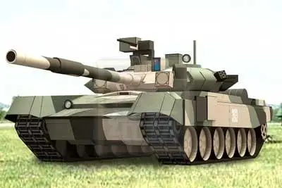 Российский боевой танк T90 модель автомобиля из бумаги сделай сам военная