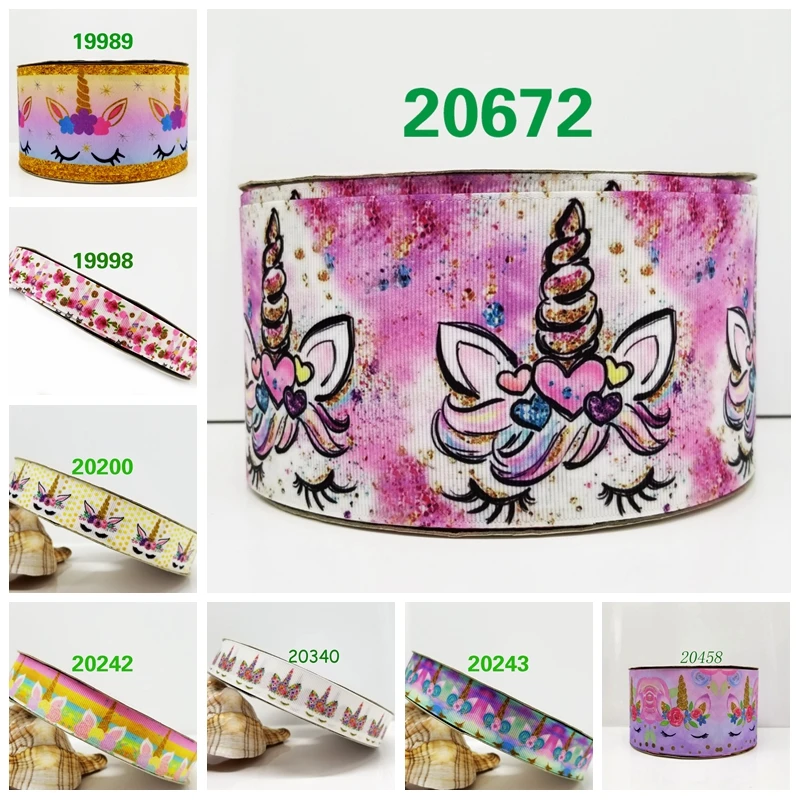 Новое поступление 50 ярдов мультфильм печатных Grosgrain ленты 20672