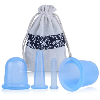 

4PCS Body Cups Silicone Vacuum Massage Cupping Beauty Chinese Care Anti-cellulite Cups Therapy Set